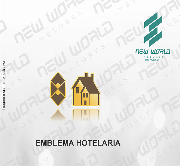 Arquivo de Emblema de Hotelaria - Formato DXF - Tamanho 8 mm