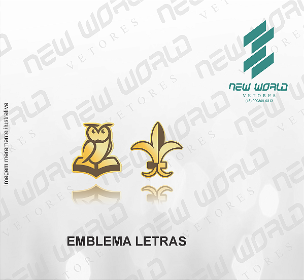 Arquivo de Emblema de Letras - Formato DXF - Tamanho 8 mm