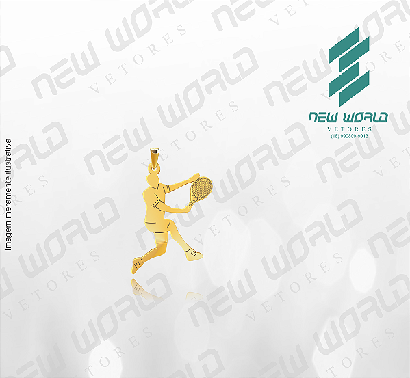 Arquivo de Pingente Jogador de Beach Tennis - Formato DXF - Tamanho 25 mm