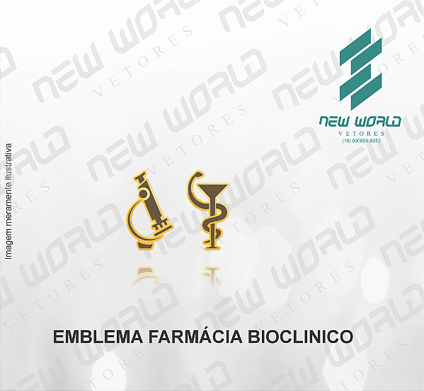 Arquivo de Emblema de Farmácia Bioclinico - Formato DXF - Tamanho 8 mm