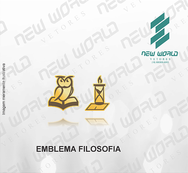 Arquivo de Emblema de Filosofia - Formato DXF - Tamanho 8 mm