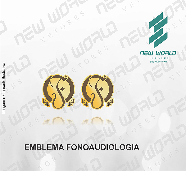 Arquivo de Emblema de Fonoaudiologia - Formato DXF - Tamanho 8 mm