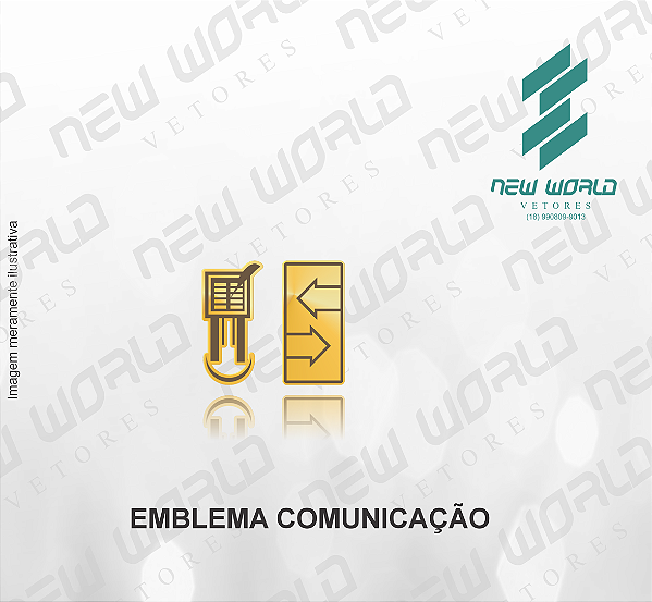 Arquivo de Emblema de Comunicação - Formato DXF - Tamanho 8 mm