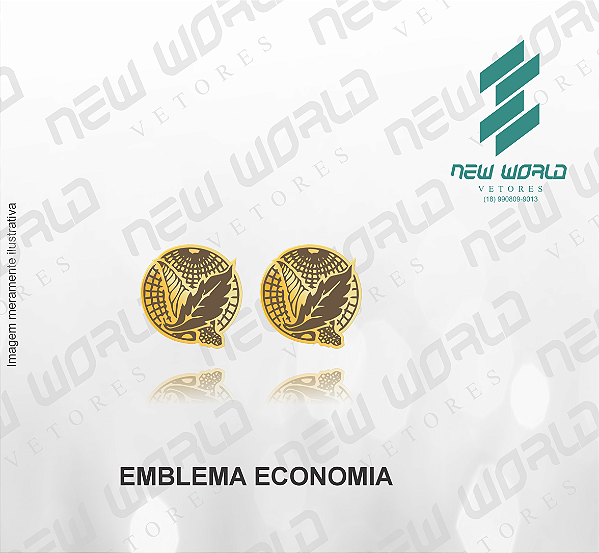 Arquivo de Emblema de Economia - Formato DXF - Tamanho 8 mm