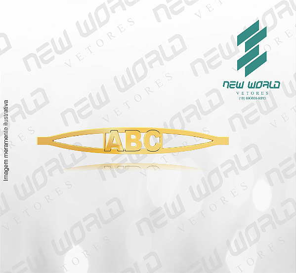 Arquivo de Anel ABC - Formato DXF - Tamanho 50 mm