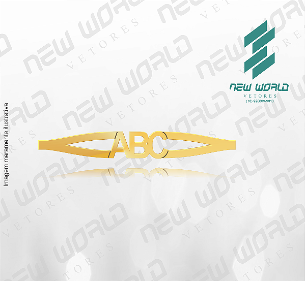 Arquivo de Anel ABC - Formato DXF - Tamanho 50 mm
