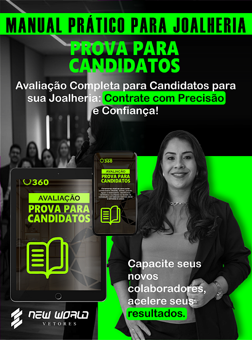 AVALIAÇÃO - PROVA PARA CANDIDATOS + GABARITO E METODO DE ANALISE