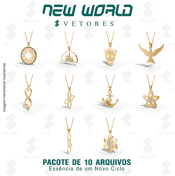 Pacote de Arquivos de Pingente Essência de um Novo Ciclo - Formato DXF - Tamanho 30 mm