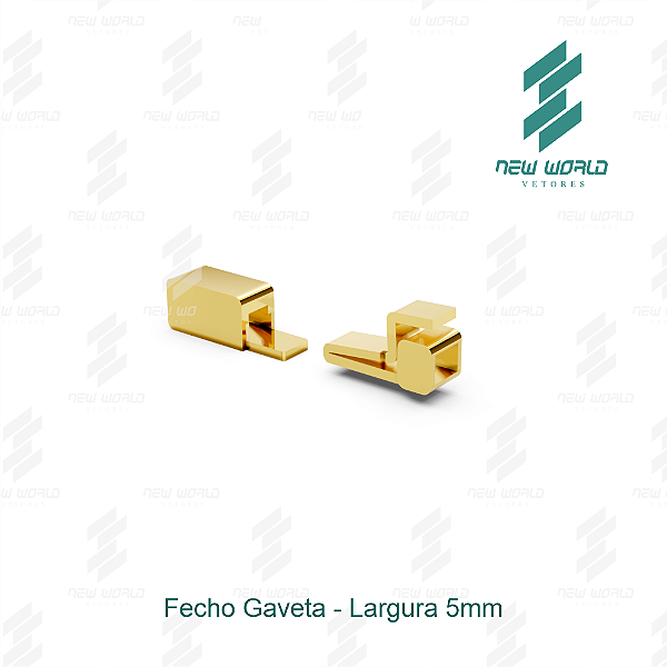 Arquivo de Fecho Gaveta - Formato DXF, SVG - Tamanho 5 mm