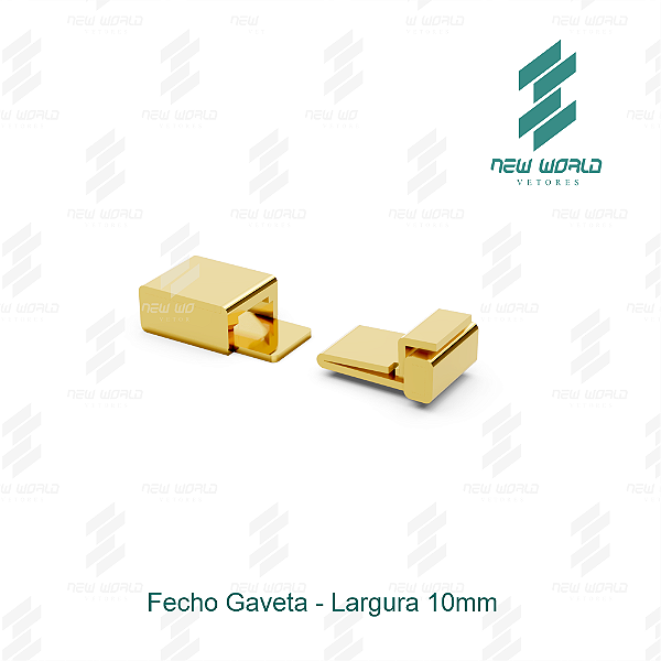 Arquivo de Fecho Gaveta - Formato DXF, SVG - Tamanho 10 mm