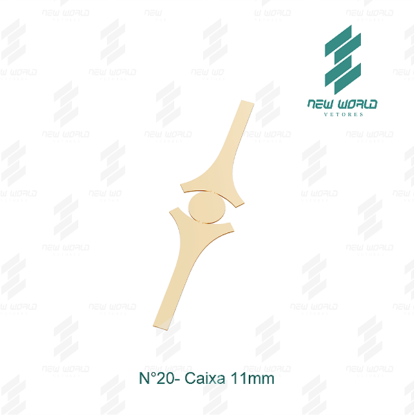 Arquivo de Anel Caixa Redonda N°20 - Formato DXF, SVG - Tamanho 11 mm