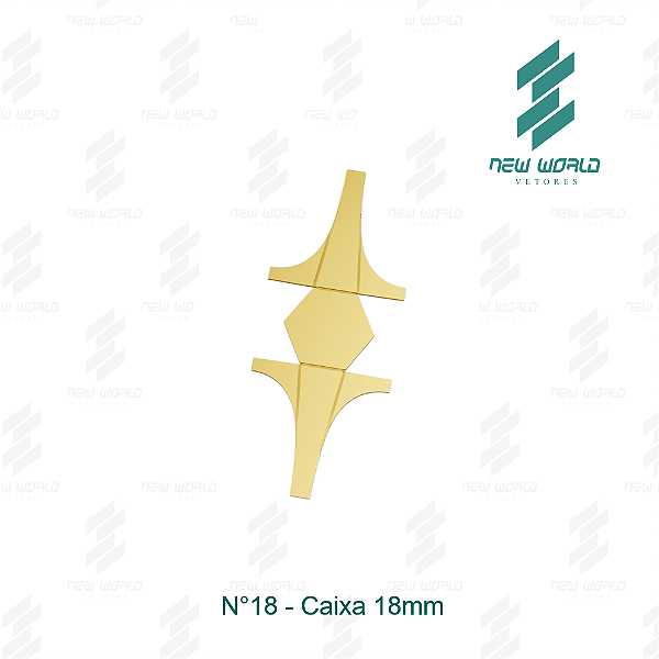 Arquivo de Anel Caixa Hexagonal N°18 - Formato DXF, SVG - Tamanho 18 mm