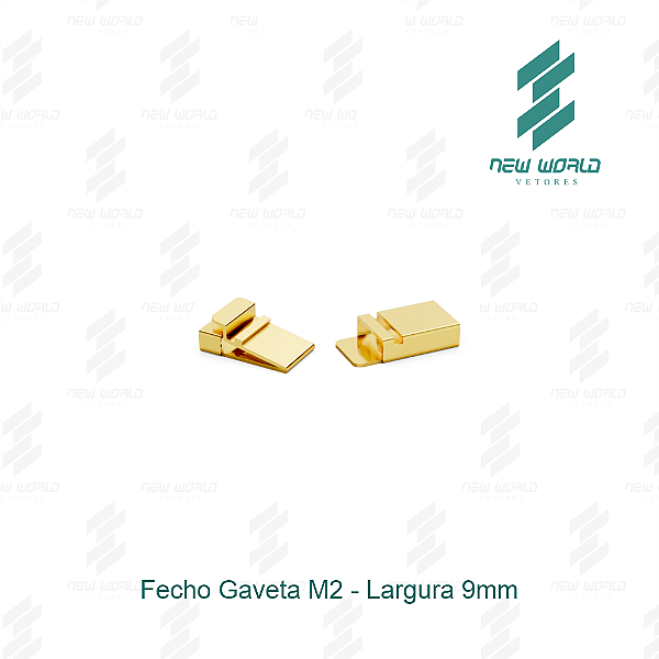 Arquivo de Fecho Gaveta 2 - Formato DXF, SVG - Tamanho 9 mm