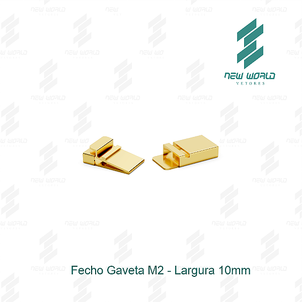 Arquivo de Fecho Gaveta 2 - Formato DXF, SVG - Tamanho 10 mm