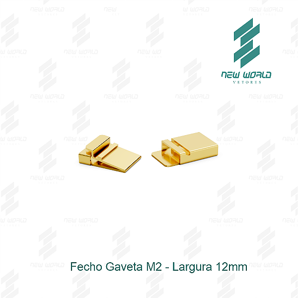 Arquivo de Fecho Gaveta 2 - Formato DXF, SVG - Tamanho 12 mm