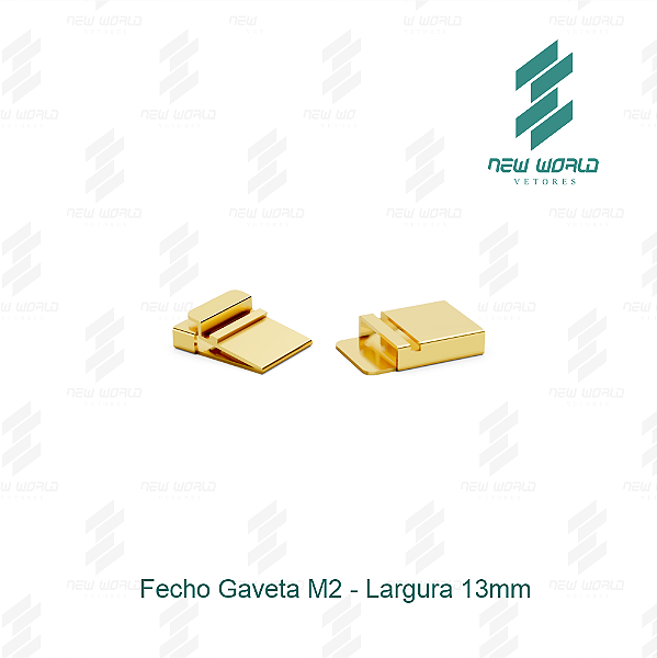 Arquivo de Fecho Gaveta 2 - Formato DXF, SVG - Tamanho 13 mm