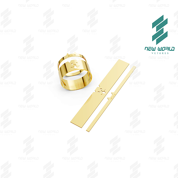 Arquivo de Anéis Cachorro Gato - Formato DXF, SVG - Tamanho 8 e 6 mm