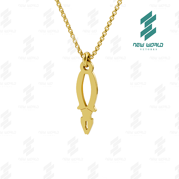 Arquivo de Pingente Ferramenta 8 - Formato DXF e SVG - Tamanho 24 mm
