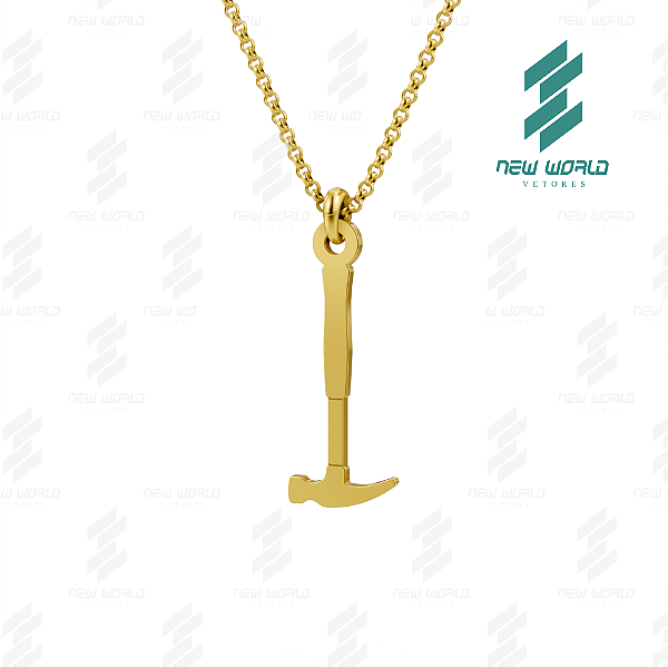 Arquivo de Pingente Ferramenta 9 - Formato DXF e SVG - Tamanho 24 mm
