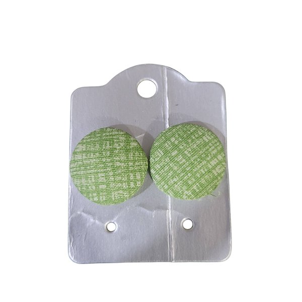 Brinco de Botão 24mm - Verdejar