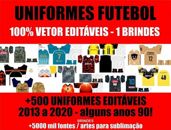 Kit +500 Templates De Futebol - Vetor Cdr