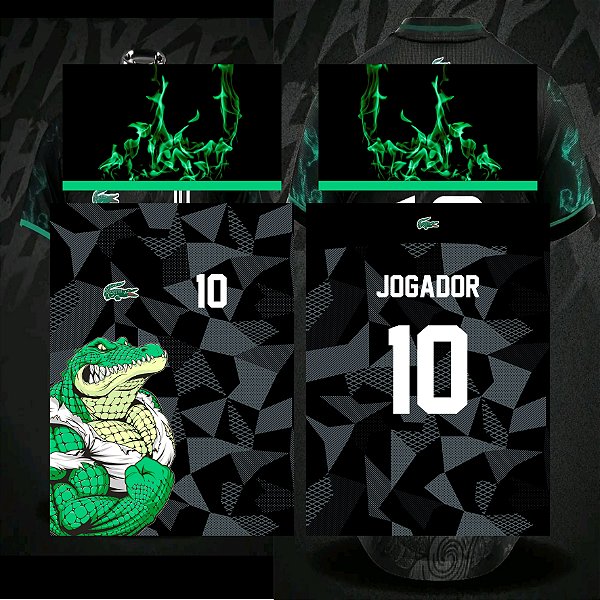 Template Camisa Patter - jacare 23 - Vetor