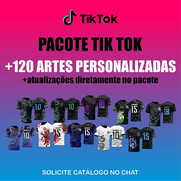 Pacote Camisas Tiktok Template Interclasses - Vetores