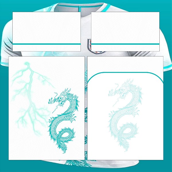 Template Patter - Dragão inglaterra 23 - Vetor