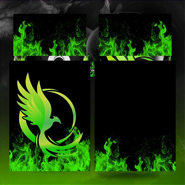 Template Camisa - InterClasse Fenix Verde 23 - Vetor