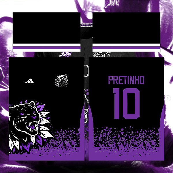 Template Camisa - InterClasse Cabeça Pantera Floral 24 - Vetor