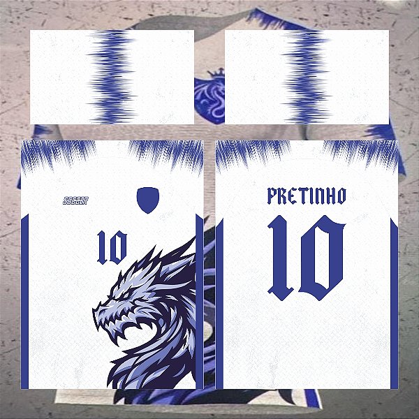 Template Camisa - InterClasse Dragão sem dentes 24 - Vetor