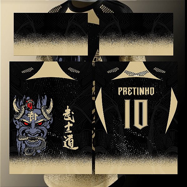 Template Camisa - InterClasse  Demonio Chinês 24 - Vetor