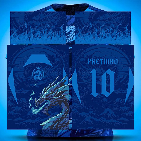 Template Camisa - InterClasse  Dragão cospe fogo 24 - Vetor