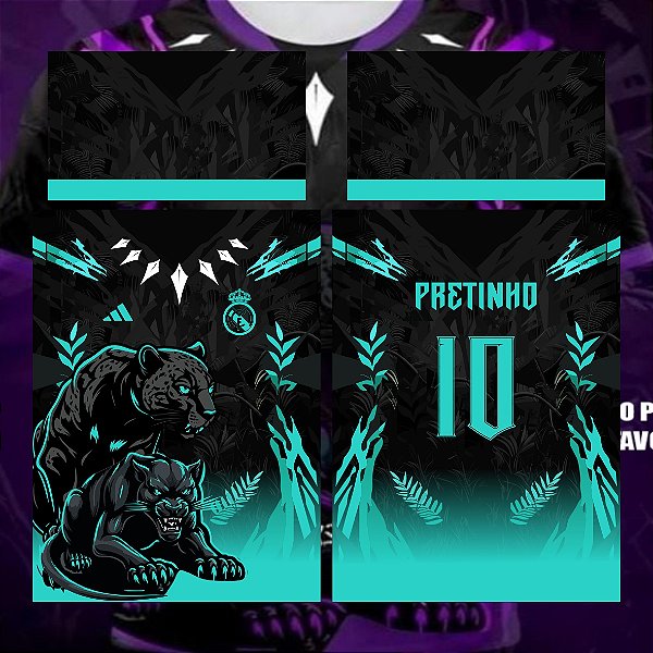Template Camisa - InterClasse Real Madrid Cougar 2024 - Vetor