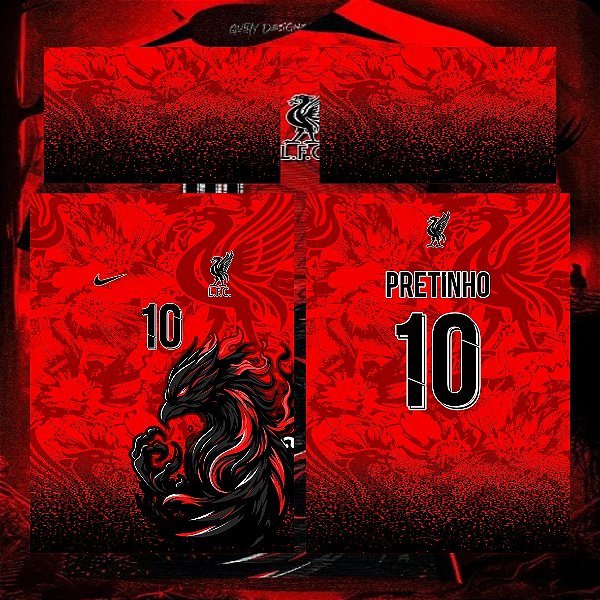Template Camisa - InterClasse Fênix Poderosa Negra 2024 - Vetor