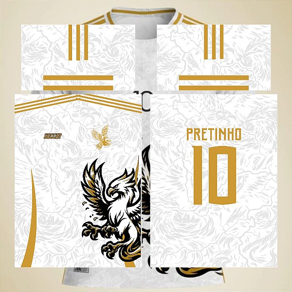 Template Camisa - InterClasse Águia Dourada Cinza 2024 - Vetor