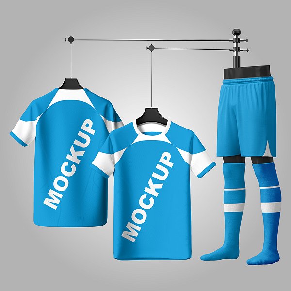 Mockup Camiseta Conjunto Esportivo gola Nike Jersey Ref 123 - Cdr Yellow Images