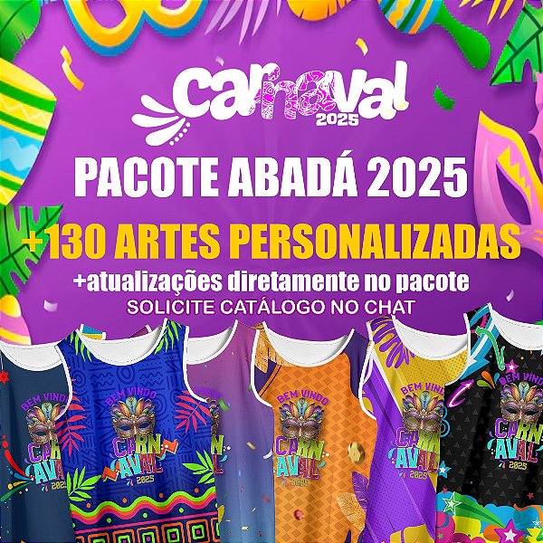 Template Camisa - Abadá CARNAVALESCO - PACOTE ABADÁ 2025 - Vetor