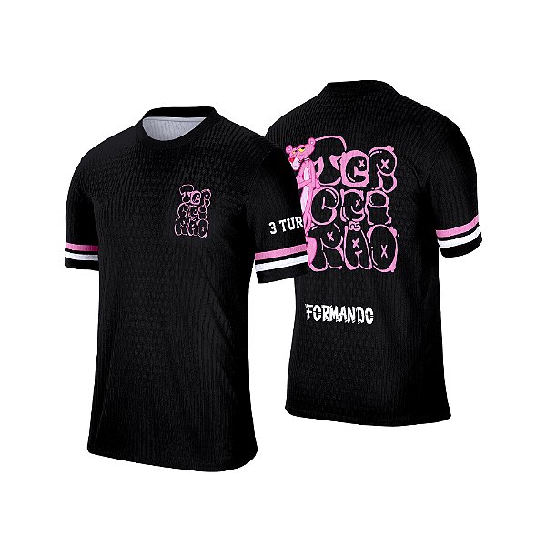 Template Formandos Camisa - Pantera cor de Rosa Terceirão Ref 102 - ARTE VETOR