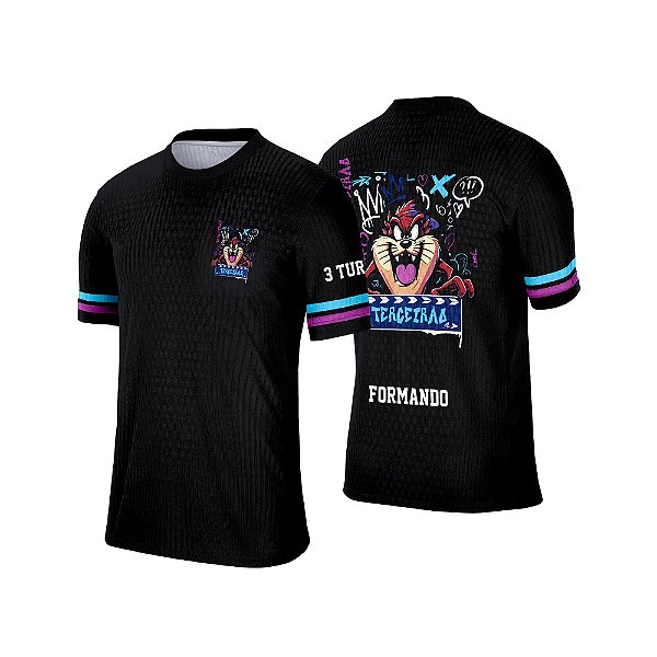 Template Formandos Camisa - Taz Mania Terceirão Ref 145 - ARTE VETOR