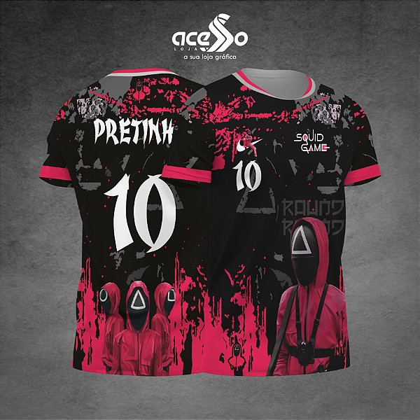 Template Camisa - Squid Game - Round 6 - 2025 - Vetor