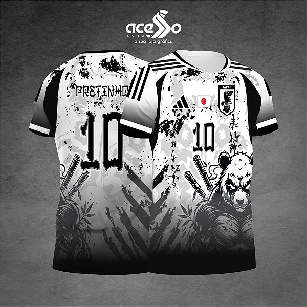 Template Camisa -  Panda Japão 2025 - Vetor
