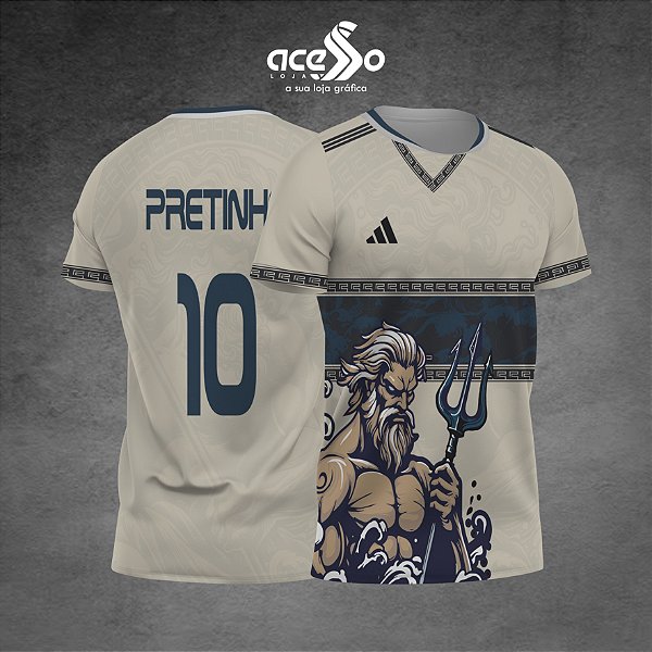 Template Camisa - Jersey Poseidón Furioso 2025 - Vetor