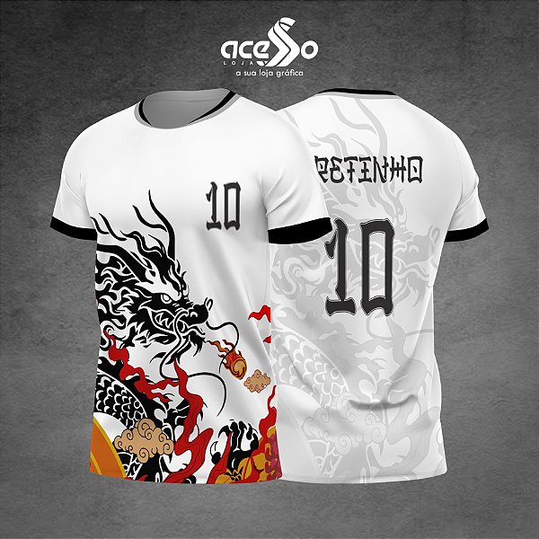 Template Camisa - Freezone - Dragão Shangai 25 - Vetor