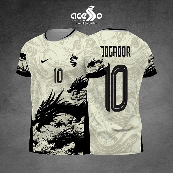 Template Camisa - Cabeças de Dragão 3 - 25 - Vetor