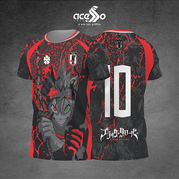 Template Camisa -  Black Clover Asta Japão 25 - Vetor