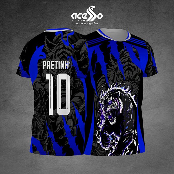 Template Camisa - Tigre blue 2025 - Vetor