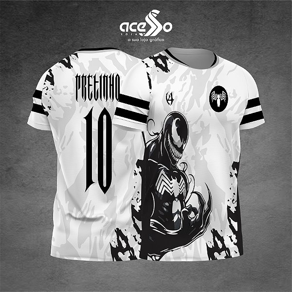 Template Camisa - Venom Black c4 2025 - Vetor