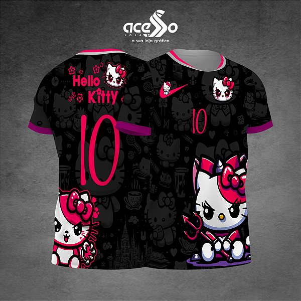 Template Camisa - Diabinha Hello Kity 2025 - Vetor