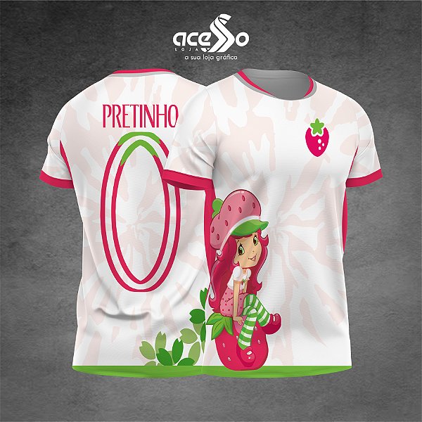 Template Camisa -  Moranguinho 8 pink 2025 - Vetor